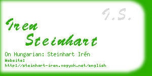 iren steinhart business card